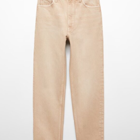 Mango Mom High-waist Jeans, Size 6, Color Sand - Picture 3 of 12